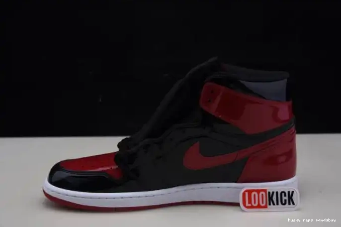 Rep Husky 555088-063 Jordan Air 1 OG Patent High Bred 0413